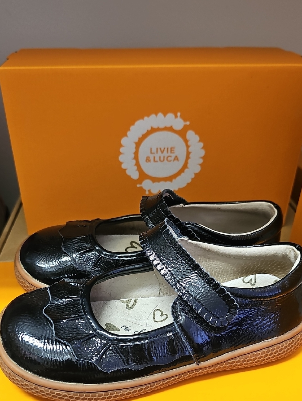 Livie & Luca Black Patent Mary Jane Sneakers